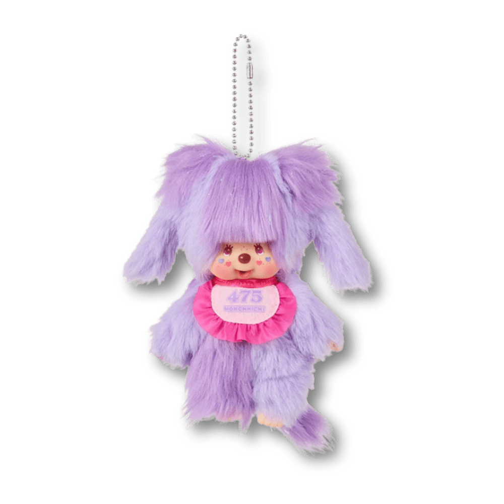 Monchhichi - Shinako × Monchhichi Fioletowy | Brelok 15cm - KICKOMI