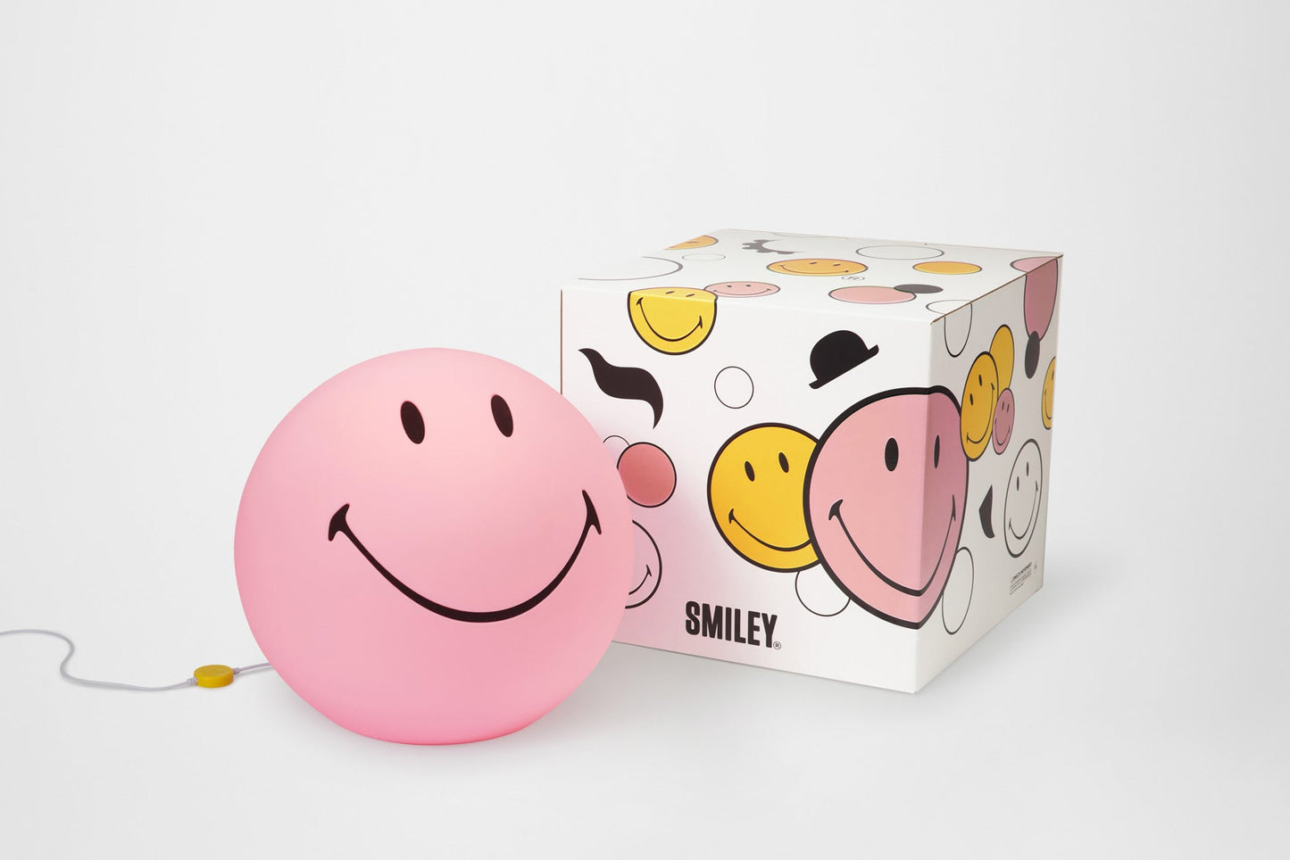 Mr Maria - Lampa Smiley XL PINK | 40cm - KICKOMI