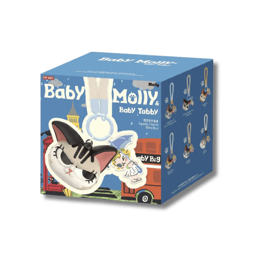 POP MART - Baby Molly & Baby Tabby Series Pinch Pendant | Blind Box Figurka Kolekcjonerska - KICKOMI