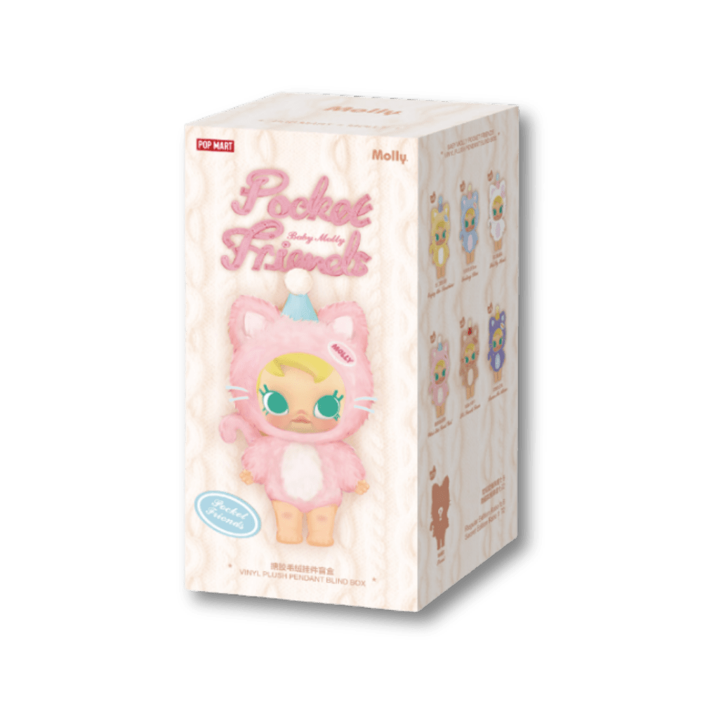 POP MART - Baby Molly Pocket Friends Series - Vinyl Plush | Blind Box Brelok - KICKOMI