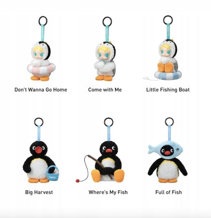 POP MART - Baby Molly x Pingu Vinyl Plush Pendant | Blind Box Brelok - KICKOMI