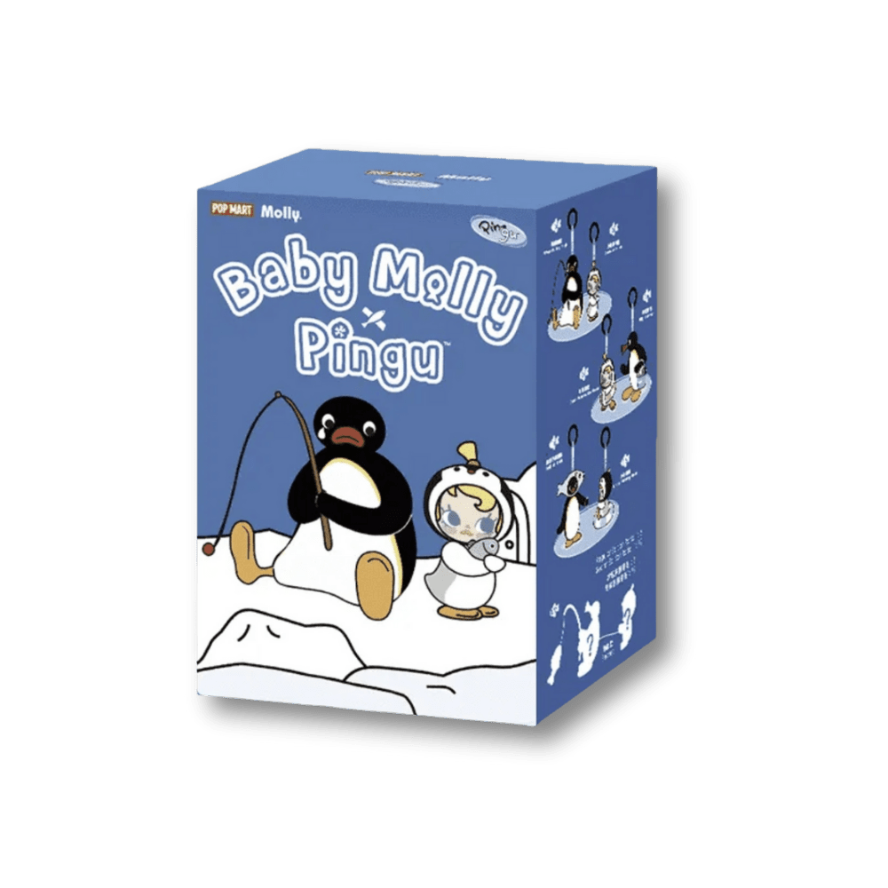 POP MART - Baby Molly x Pingu Vinyl Plush Pendant | Blind Box Brelok - KICKOMI