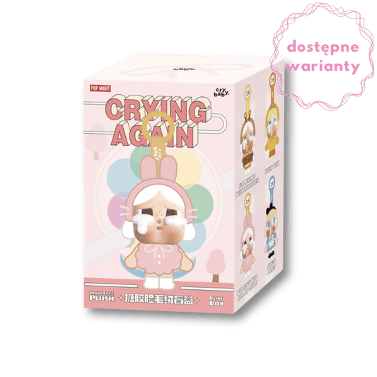 POP MART - CRYBABY Crying Again Maskotki Vinyl Face Box | Blind Box Brelok - KICKOMI