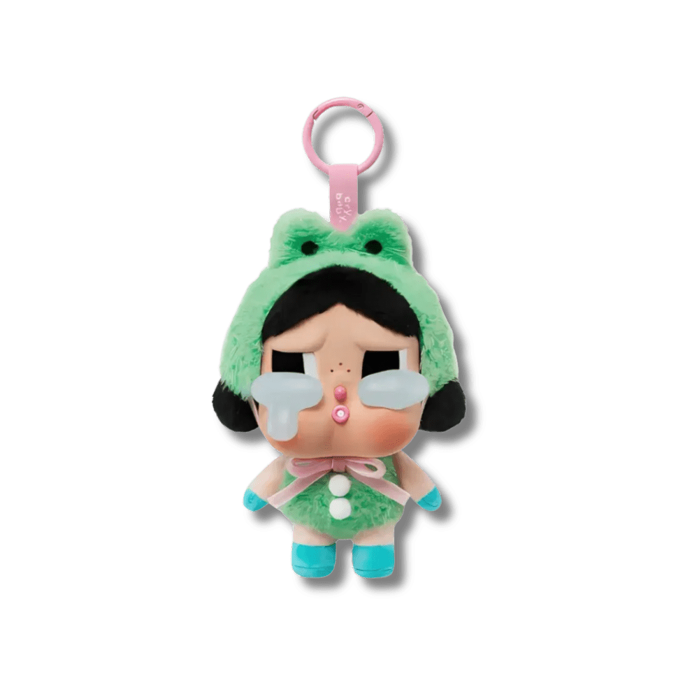 POP MART - CRYBABY Crying Again Maskotki Vinyl Face Box (WHAT A FROG) | Blind Box Brelok - KICKOMI