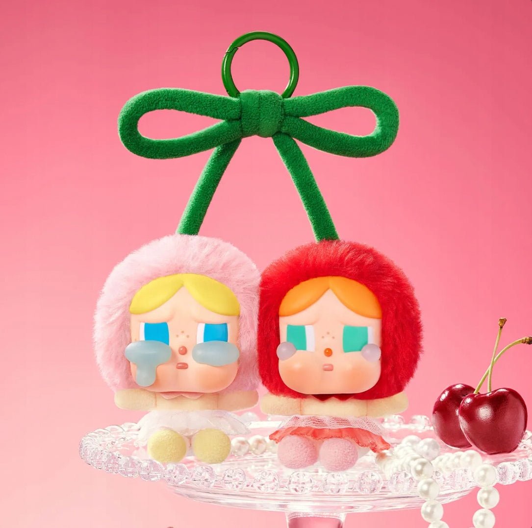 POP MART - CRYBABY Crying For Love Vinyl Plush Hanging Card (Love You Cherry Much) | Brelok - KICKOMI