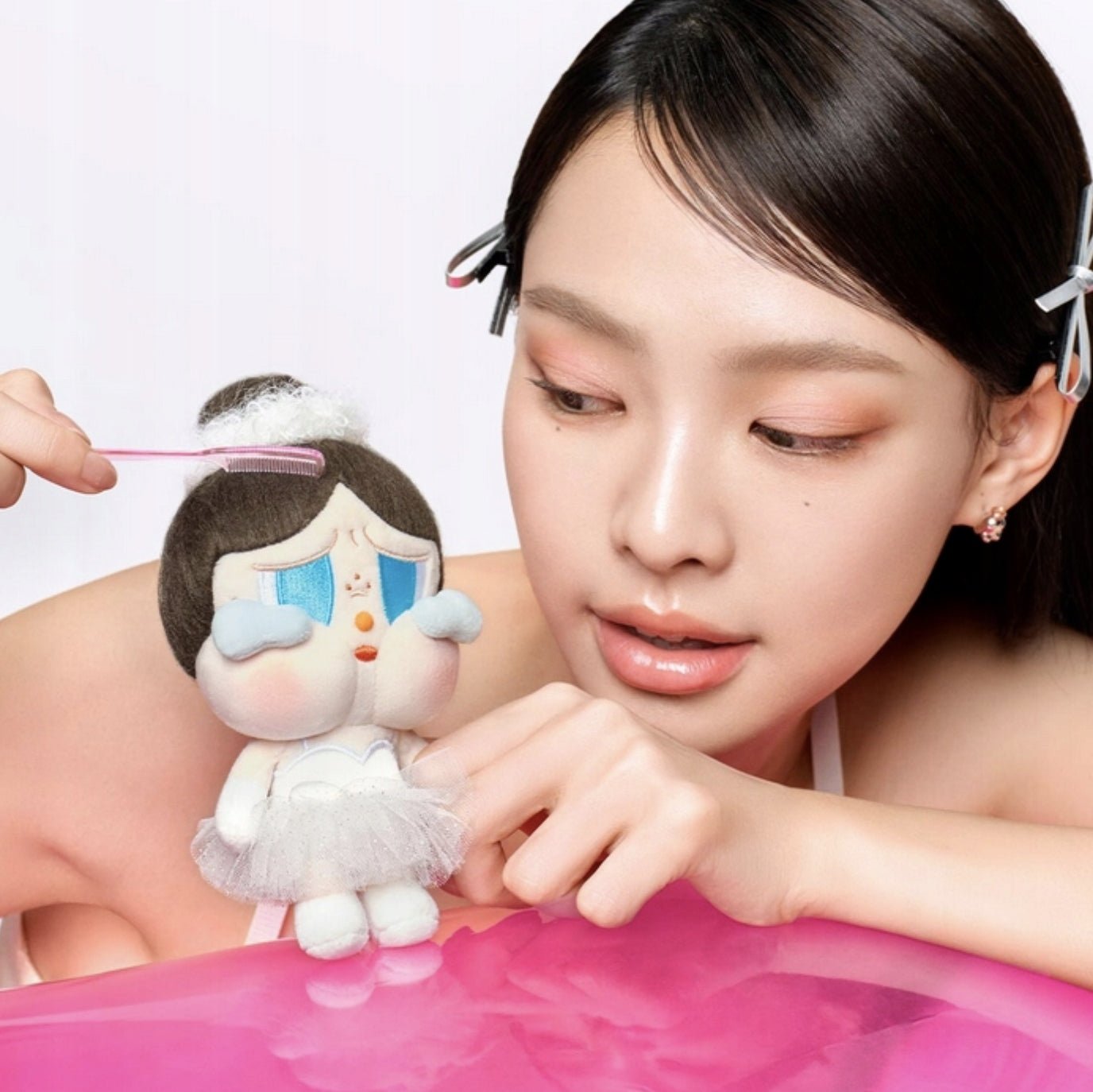 POP MART - CRYBABY SHINY SHINY Plush pendant blister pack Series Doll | Brelok - KICKOMI