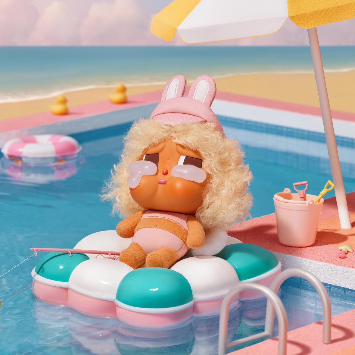 POP MART - CRYBABY Vacation Mode On - KICKOMI