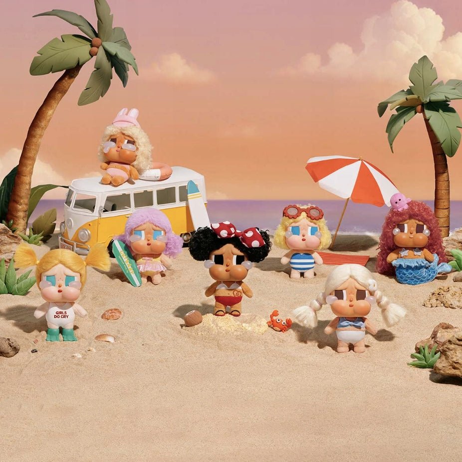 POP MART - CRYBABY Vacation Mode On Series Vinyl Plush Pendant | Blind Box Brelok - KICKOMI