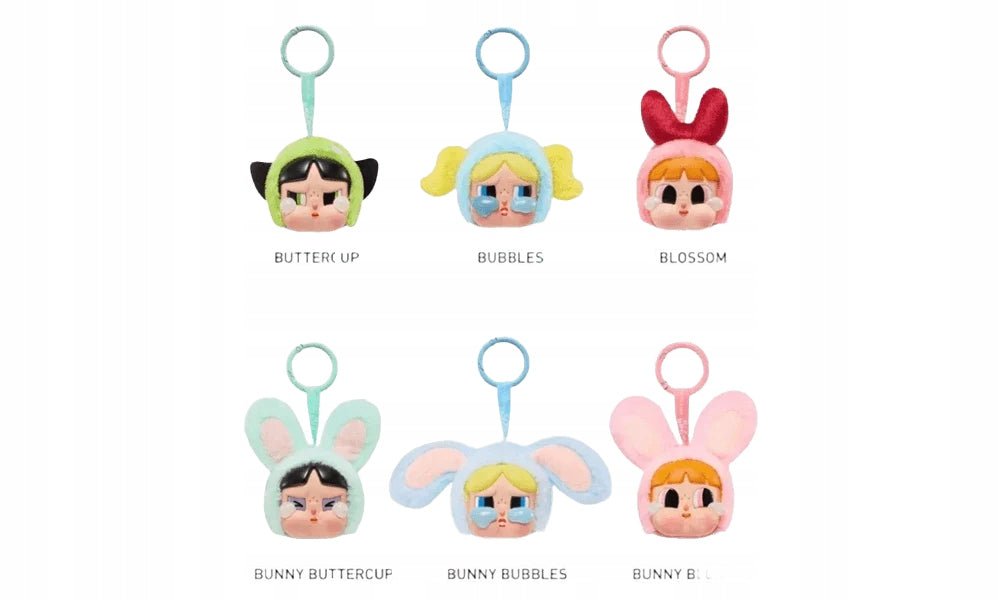 POP MART - Crybaby x Powerpuff Girls Series (BUTTERCUP) | Vinyl Face Box Brelok - KICKOMI