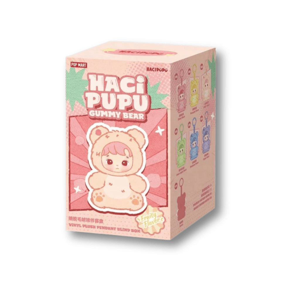 POP MART - HACIPUPU Gummy Bear Series Vinyl Plush Pendant | Blind Box Brelok - KICKOMI