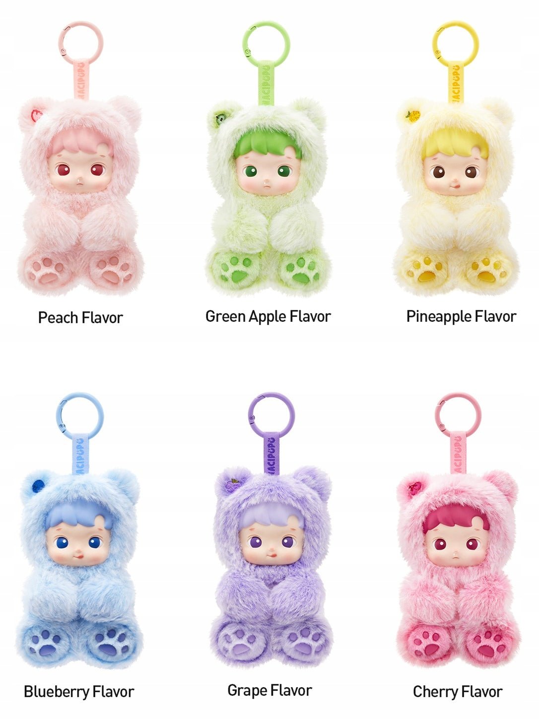 POP MART - HACIPUPU Gummy Bear Series Vinyl Plush Pendant | Blind Box Brelok - KICKOMI