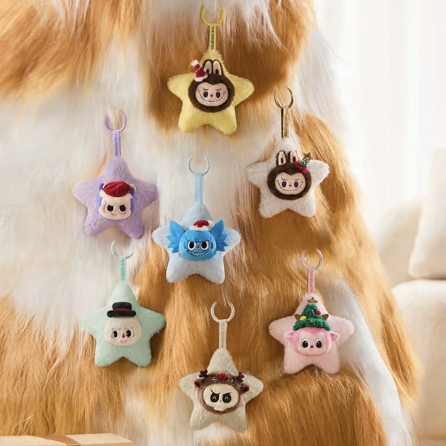 POP MART - Labubu THE MONSTERS Classic Series Sparkly Plush Pendant | Blind Box Figurka Kolekcjonerska - KICKOMI