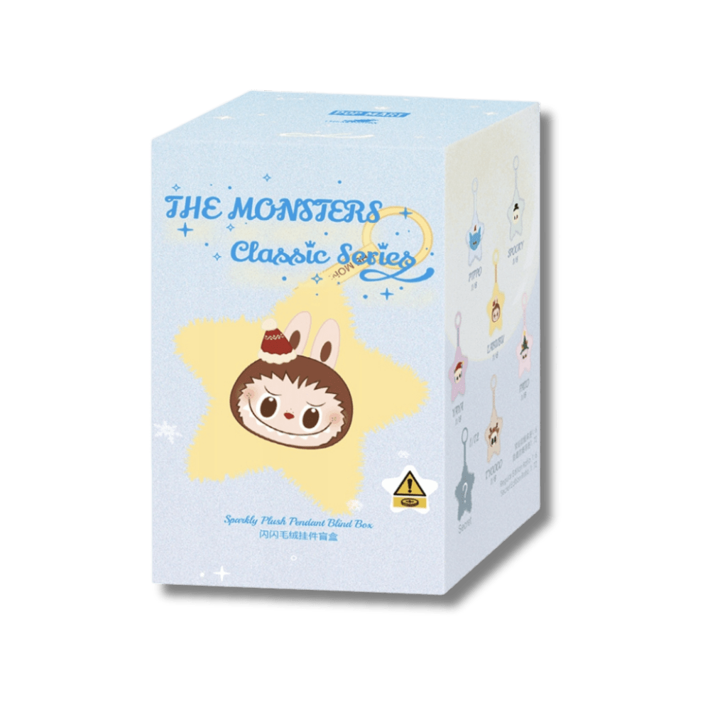POP MART - Labubu THE MONSTERS Classic Series Sparkly Plush Pendant | Blind Box Figurka Kolekcjonerska - KICKOMI
