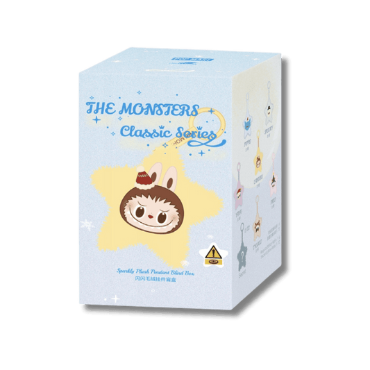 POP MART - Labubu THE MONSTERS Classic Series Sparkly Plush Pendant | Blind Box Figurka Kolekcjonerska - KICKOMI