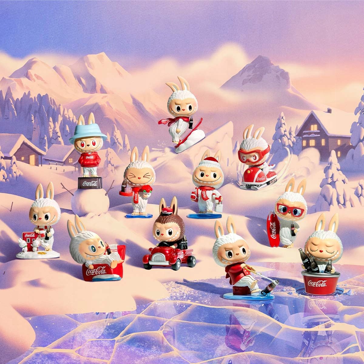 POP MART - Labubu THE MONSTERS Coca - Cola Series | Blind Box Figurka Kolekcjonerska - KICKOMI