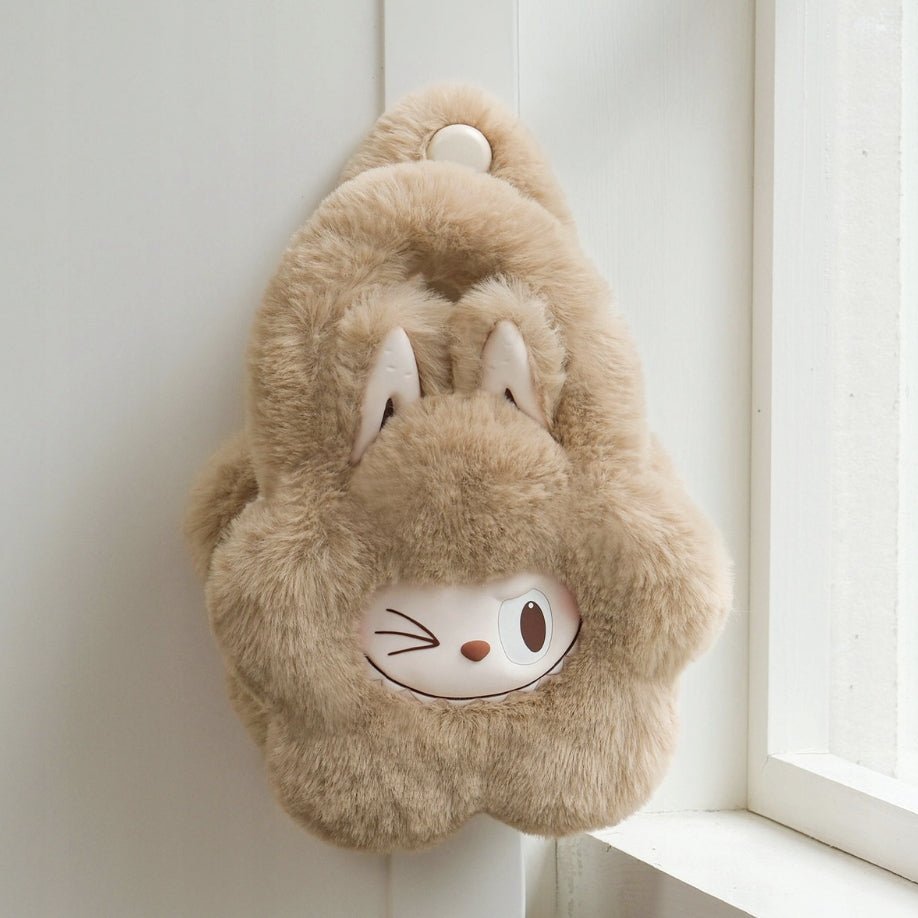 POP MART - Labubu THE MONSTERS Plush Flower Bag Brown | Torebka - KICKOMI