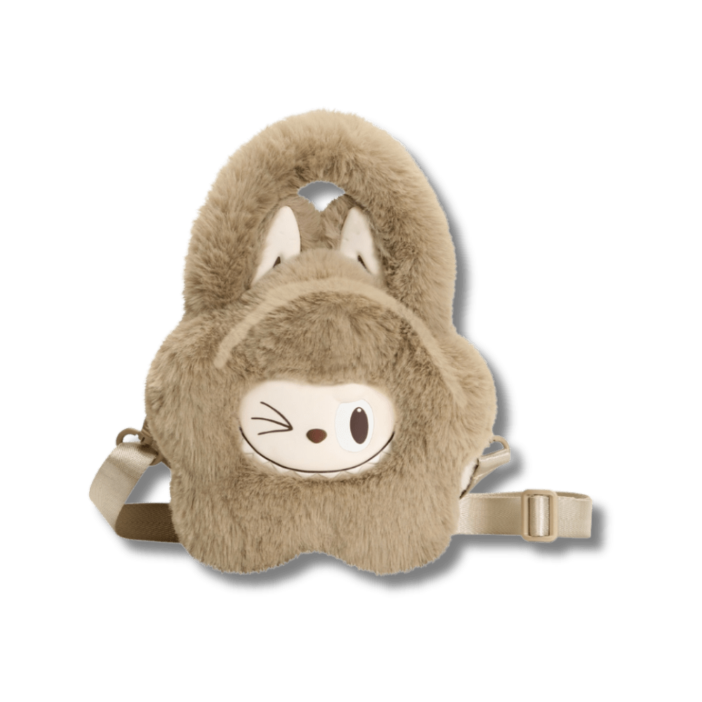 POP MART - Labubu THE MONSTERS Plush Flower Bag Brown | Torebka - KICKOMI