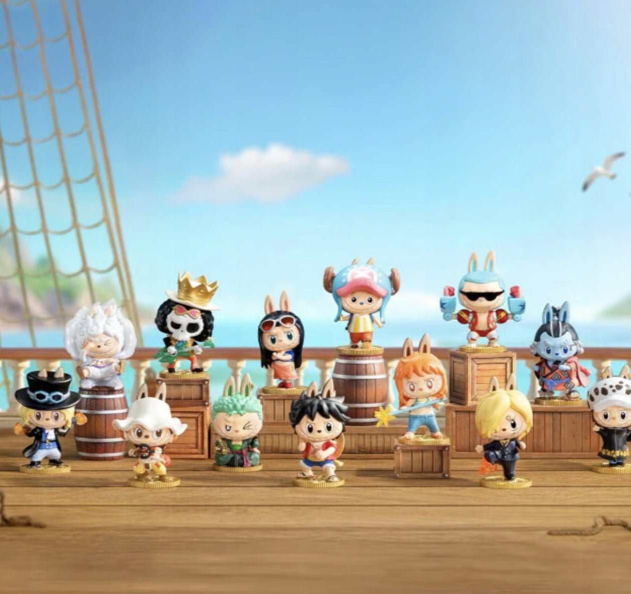 POP MART - Labubu THE MONSTERS x One Piece | Blind Box Figurka Kolekcjonerska - KICKOMI