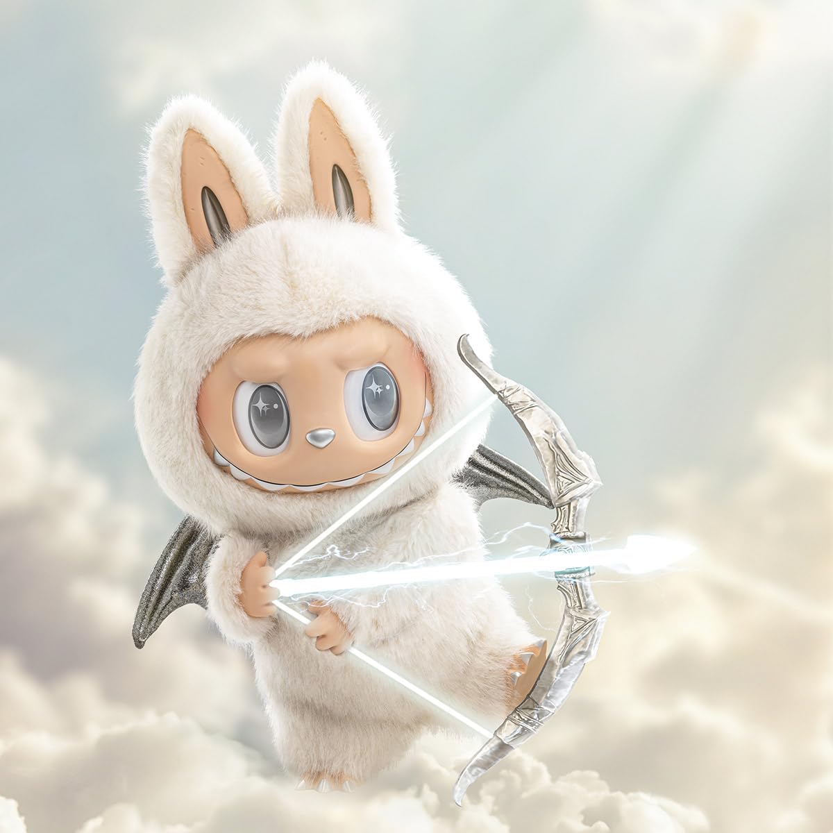 POP MART - Labubu THE MONSTERS Zimomo Angel in Clouds | 58cm Figurka Kolekcjonerska - KICKOMI