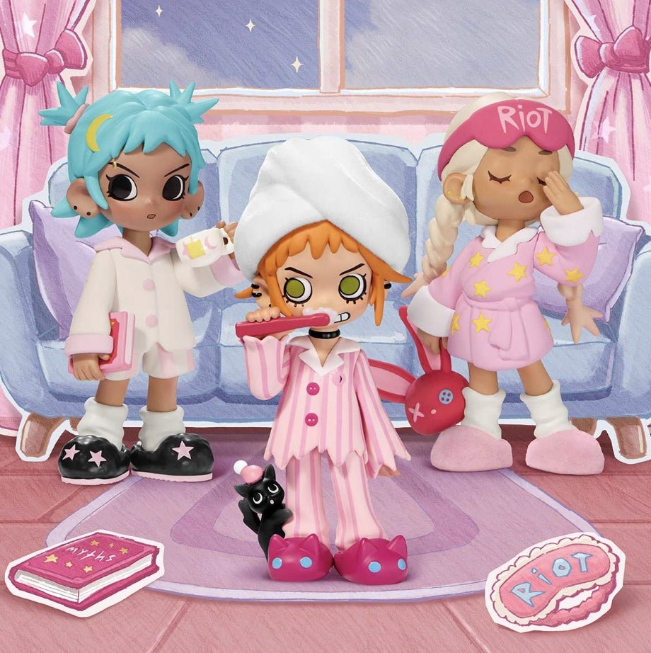 POP MART - Lil Peach Riot Sleepover Series Figures | Blind Box Figurka Kolekcjonerska - KICKOMI