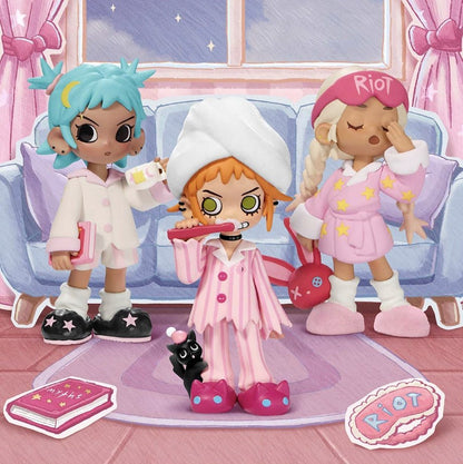 POP MART - Lil Peach Riot Sleepover Series Figures | Blind Box Figurka Kolekcjonerska - KICKOMI