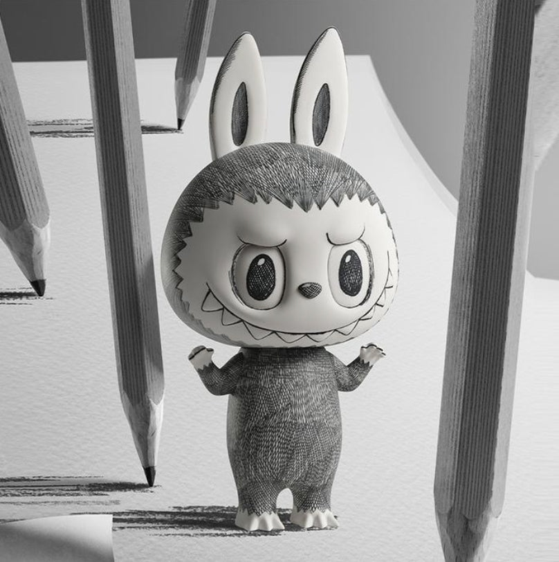 POP MART - MEGA LABUBU 400% Sketch Limited Edition | Figurka Kolekcjonerska - KICKOMI