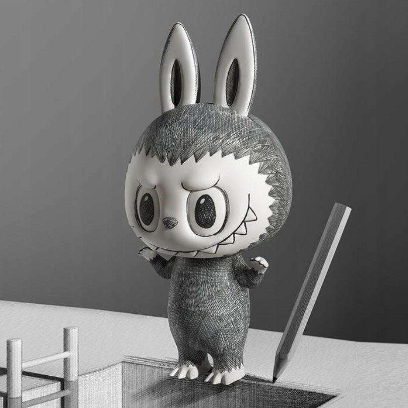 POP MART - MEGA LABUBU 400% Sketch Limited Edition | Figurka Kolekcjonerska - KICKOMI