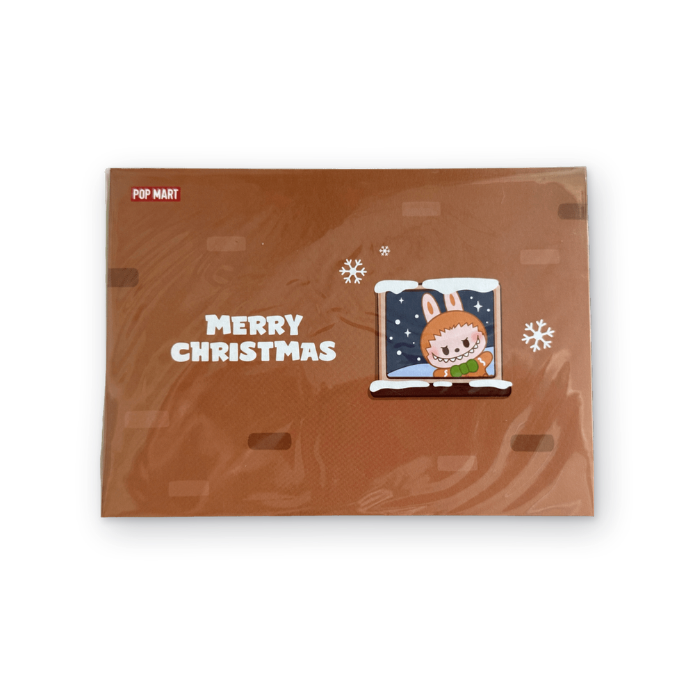 The Monsters Labubu Merry Christmas Pop Bean Card Set Gingerbread House