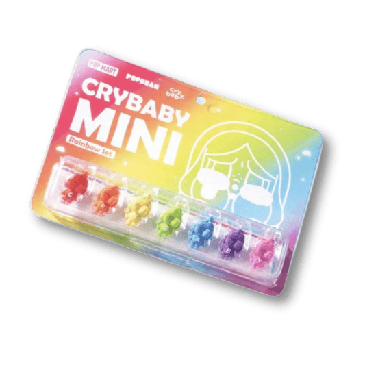POP MART - POP BEAN CRYBABY MINI FIGURE Rainbow set | Blind Box Figurki Kolekcjonerske - KICKOMI