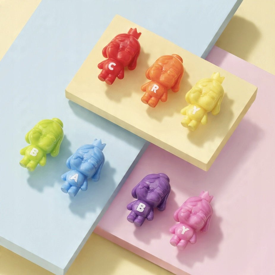 POP MART - POP BEAN CRYBABY MINI FIGURE Rainbow set | Blind Box Figurki Kolekcjonerske - KICKOMI