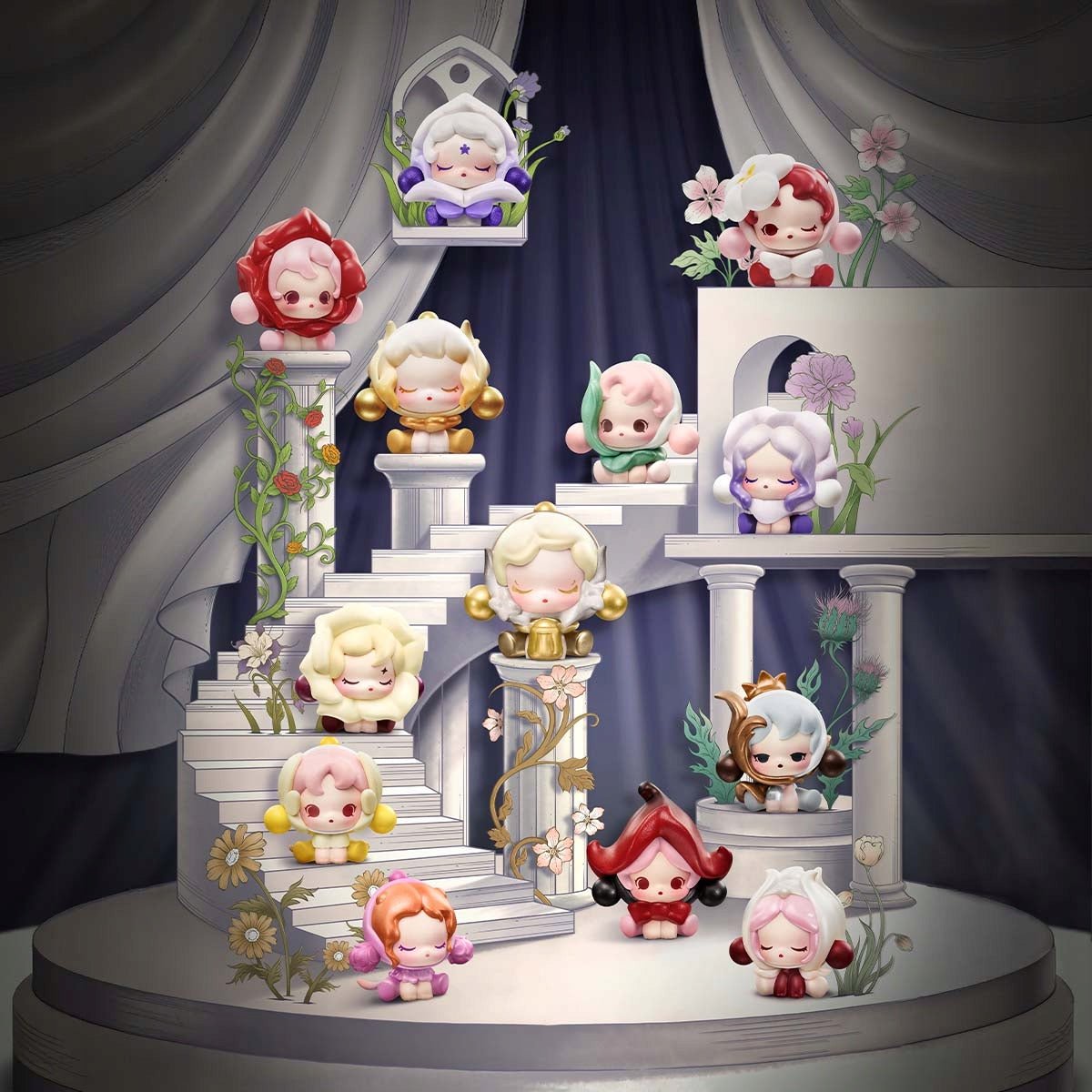 POP MART - POP BEAN SKULLPANDA Petals in Four Acts - KICKOMI