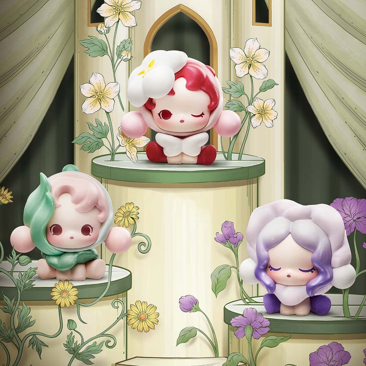 POP MART - POP BEAN SKULLPANDA Petals in Four Acts - KICKOMI