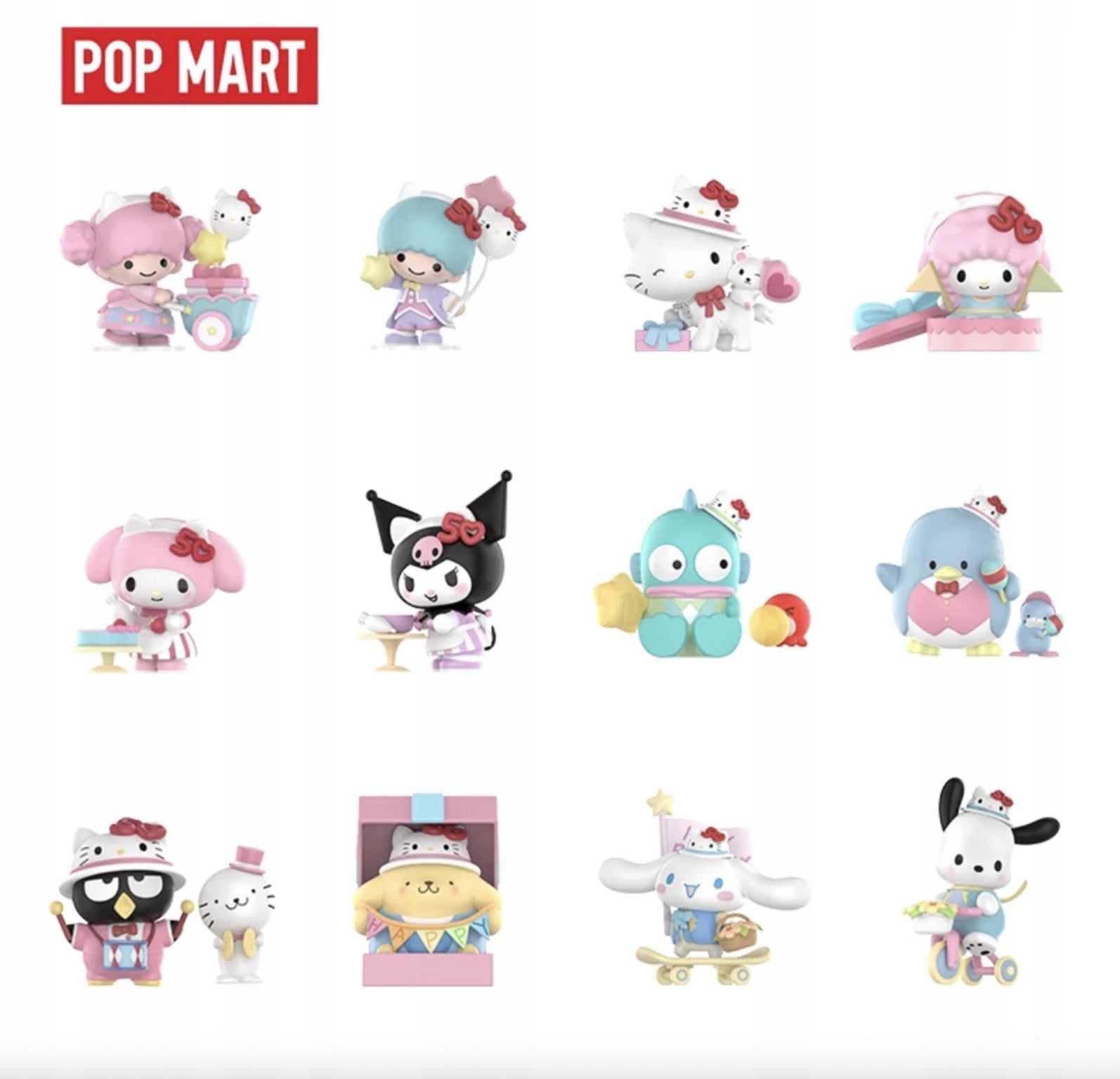 POP MART - Sanrio characters Hello Kitty 50th Anniversary | Blind Box Figurka Kolekcjonerka - KICKOMI