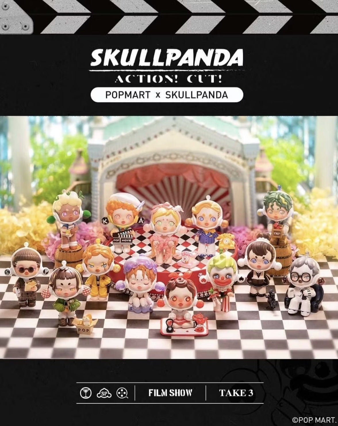 SKULLPANDA Action Cut! – figurka POP MART | Kickomi – KICKOMI