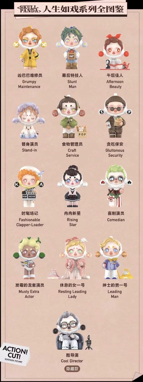 POP MART - SKULLPANDA Action Cut! - KICKOMI