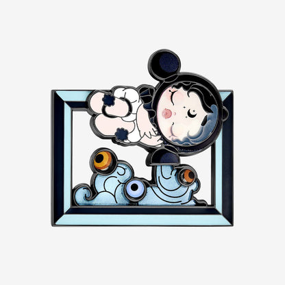 POP MART - SKULLPANDA Image Of Reality Badge - KICKOMI
