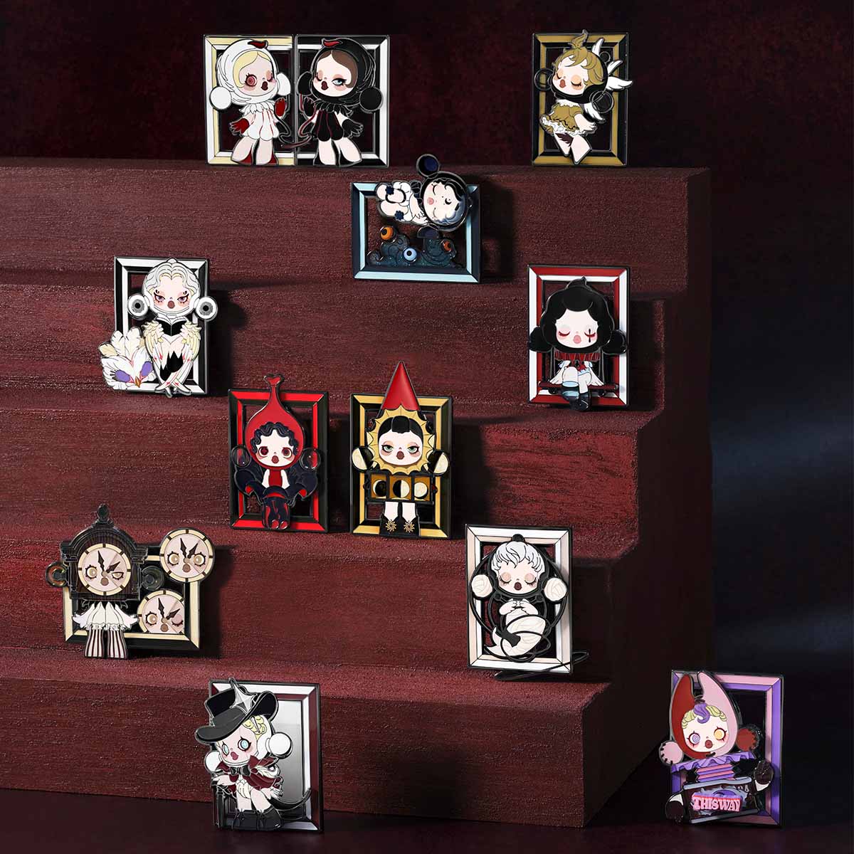 POP MART - SKULLPANDA Image Of Reality Badge - KICKOMI
