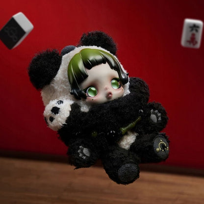 POP MART - SKULLPANDA Lazy Panda Plush Doll Pendant | Brelok - KICKOMI