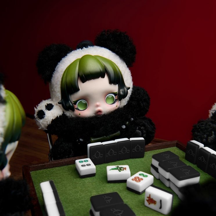 POP MART - SKULLPANDA Lazy Panda Plush Doll Pendant | Brelok - KICKOMI