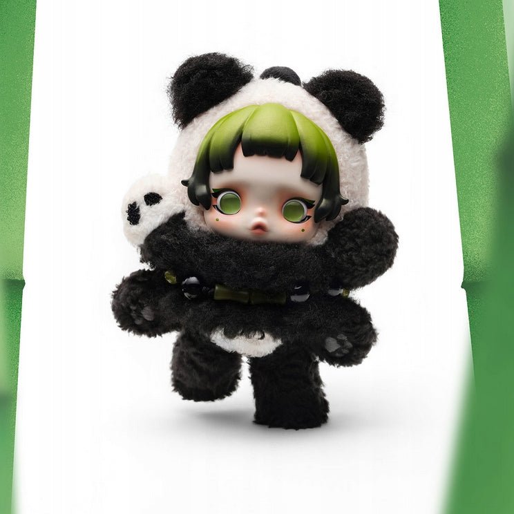 POP MART - SKULLPANDA Lazy Panda Plush Doll Pendant | Brelok - KICKOMI