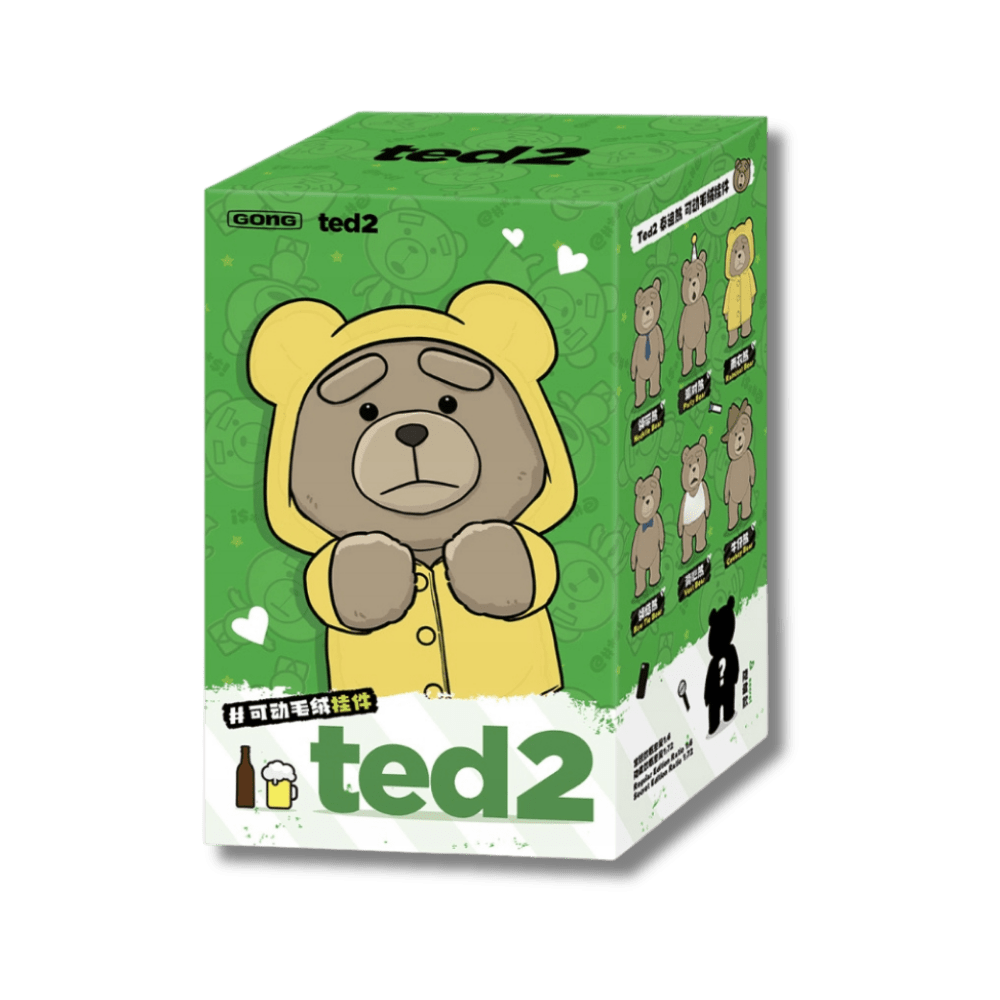 POP MART - Ted2 Teddy Bear Action Plush Pendantx | Blind Box Figurka Kolekcjonerska - KICKOMI