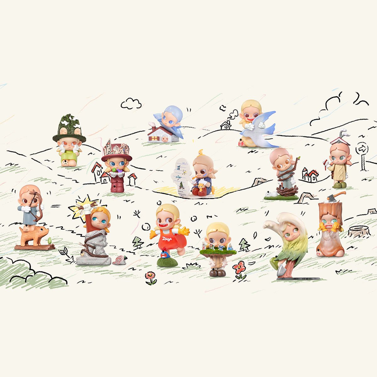 POP MART - Zsiga Borderline Drifter Series Figures | Blind Box Figurka Kolekcjonerska - KICKOMI