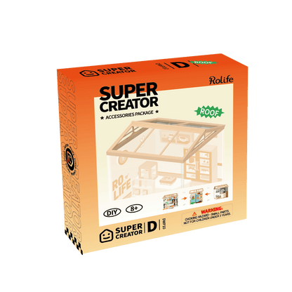 ROBOTIME - Rolife Dust Cover Roof for Plastic Mini House Building - KICKOMI