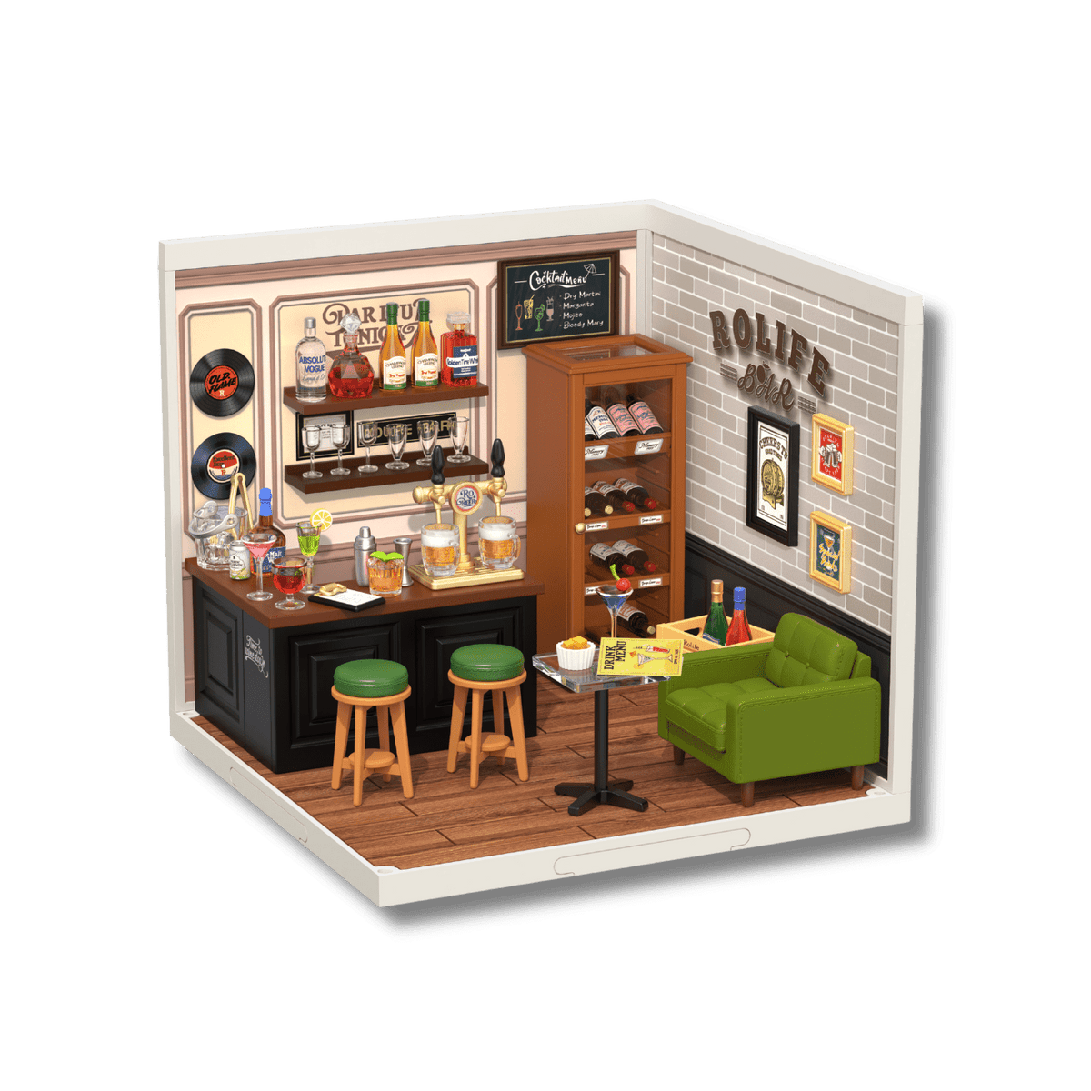 ROBOTIME - Rolife Leisurely Cheers Bar - KICKOMI