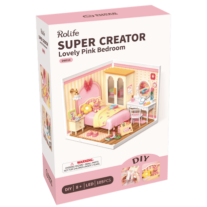 ROBOTIME - Rolife Lovely Pink Bedroom - KICKOMI