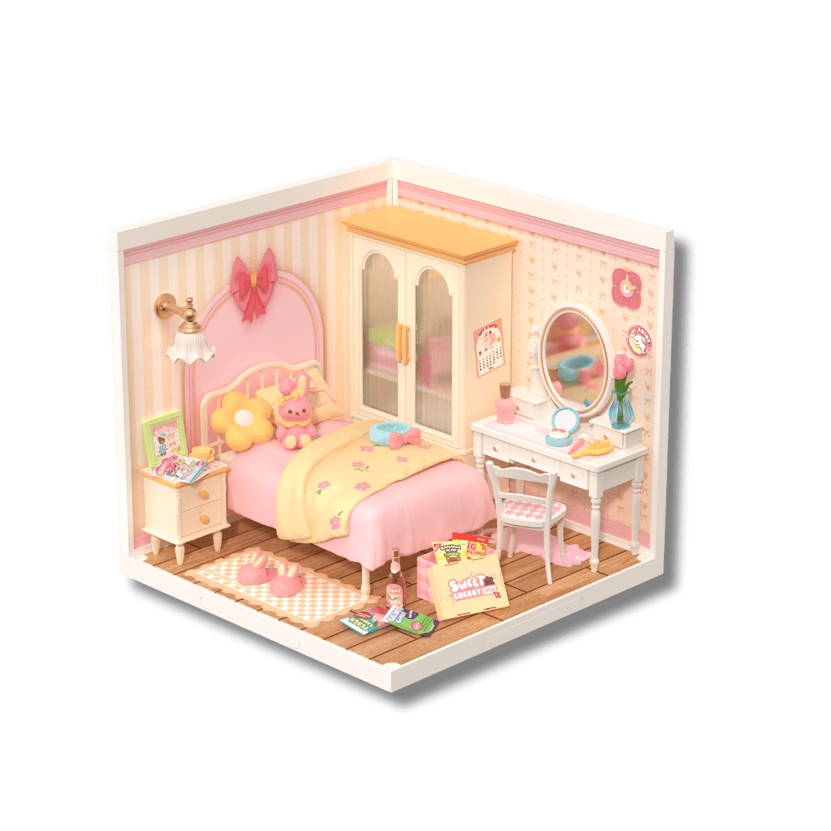 ROBOTIME - Rolife Lovely Pink Bedroom - KICKOMI