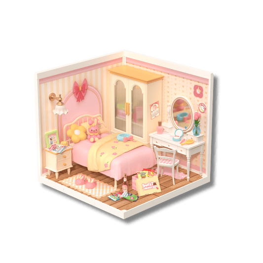 ROBOTIME - Rolife Lovely Pink Bedroom - KICKOMI