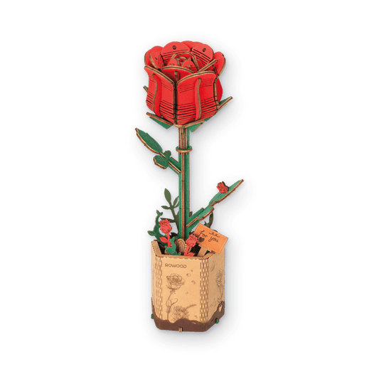 ROBOTIME - Rowood Red Rose Czerwona Róża - KICKOMI