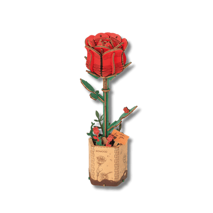 ROBOTIME - Rowood Red Rose Czerwona Róża - KICKOMI