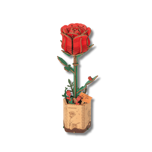 ROBOTIME - Rowood Red Rose Czerwona Róża - KICKOMI